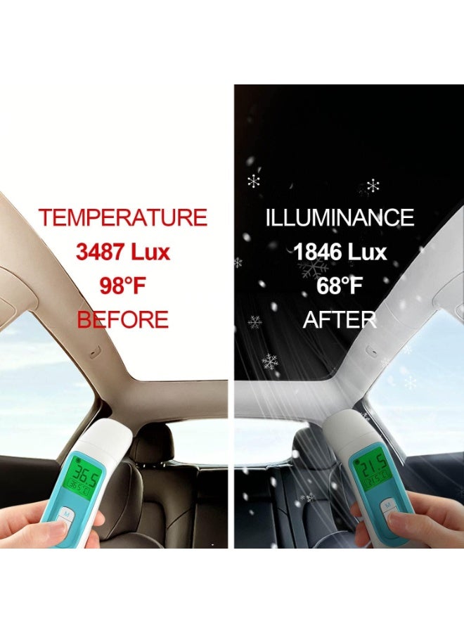 Tesla Model Y Sunshade Roof Sunroof Shade Upgrade 3.0 Accessories 2023 2022 2021 2020(Ice Black) - Image 5